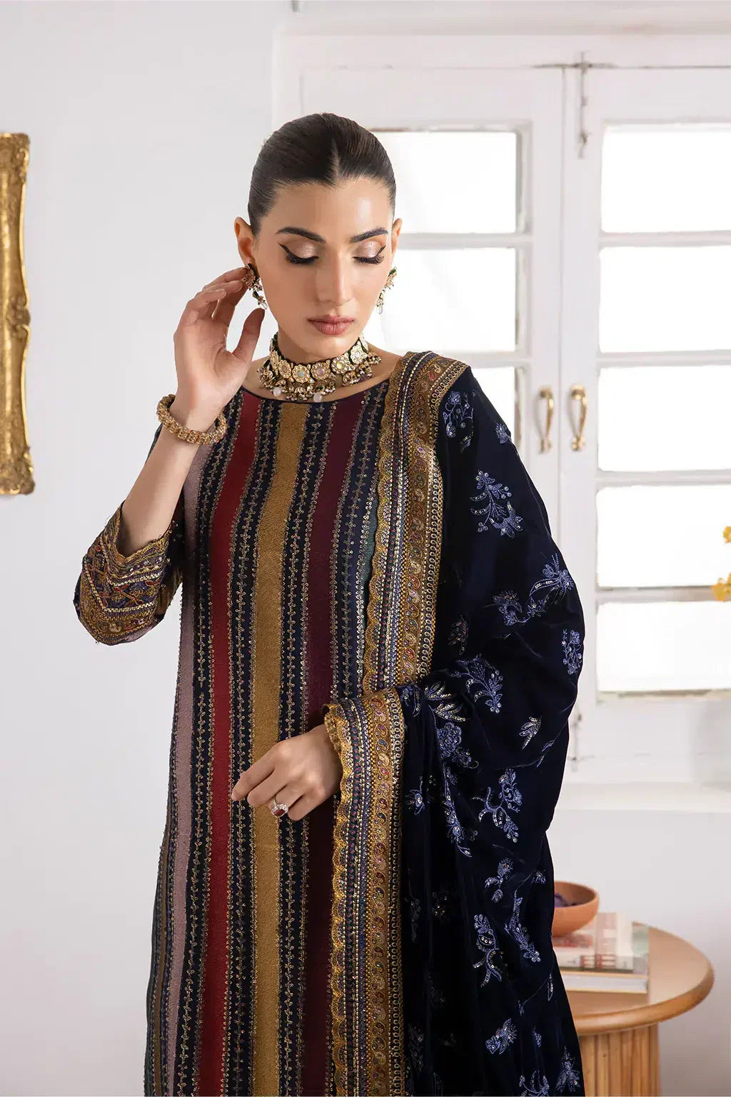 Iznik | Festive Velvet 23 | IV-29 SITARAH - by - Libasekhas UK - Registered Vendor of : Iznik - 100% Original Designer Dresss