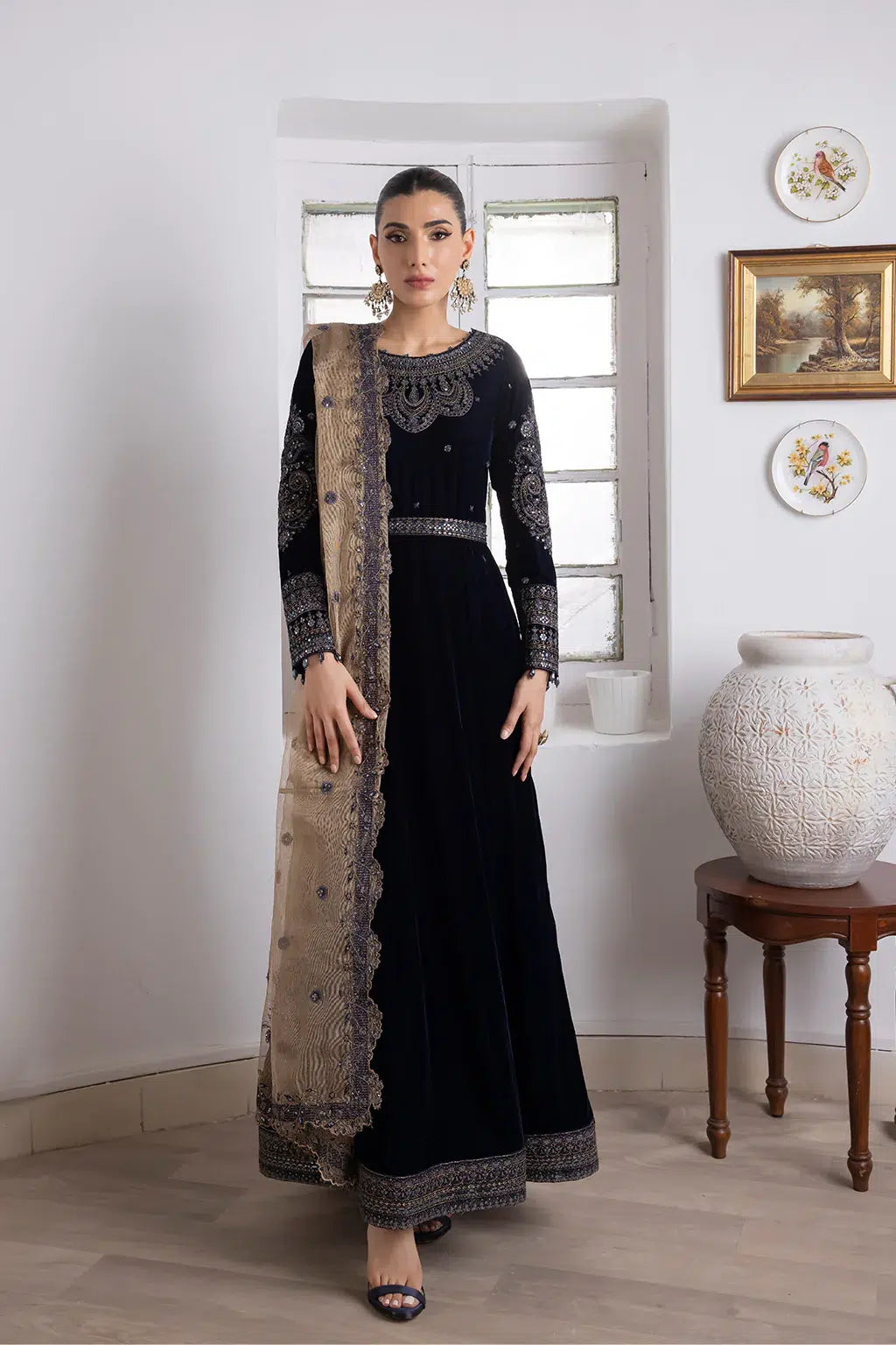 Iznik | Festive Velvet 23 | IV-35 SHAMS - by - Libasekhas UK - Registered Vendor of : Iznik - 100% Original Designer Dresss