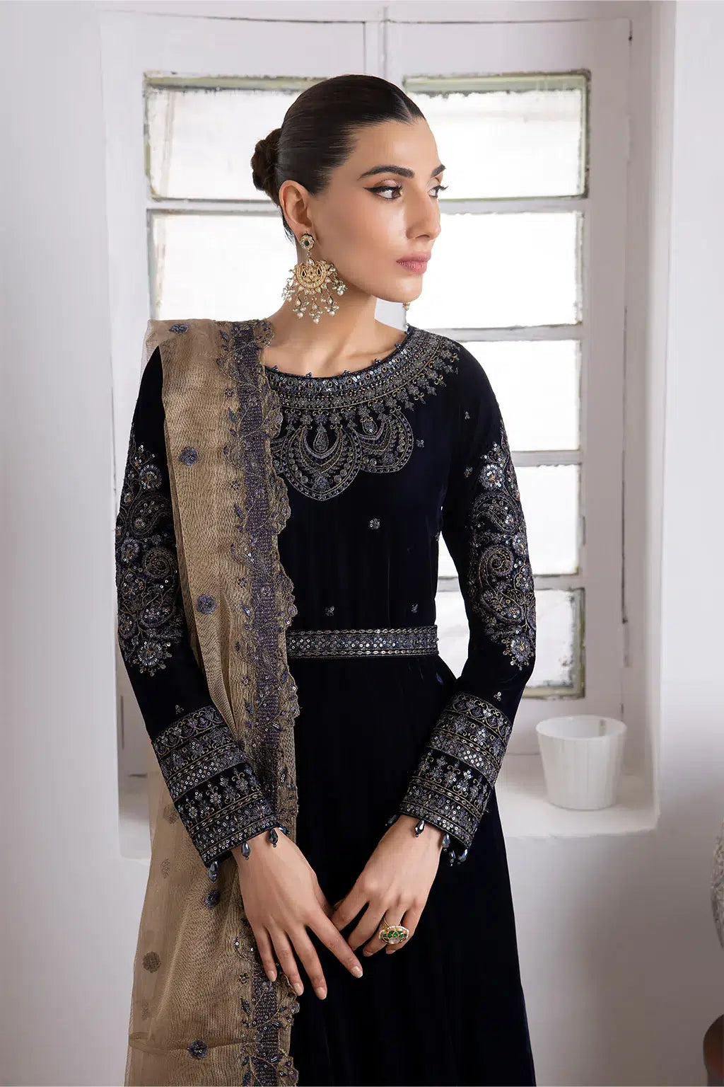 Iznik | Festive Velvet 23 | IV-35 SHAMS - by - Libasekhas UK - Registered Vendor of : Iznik - 100% Original Designer Dresss