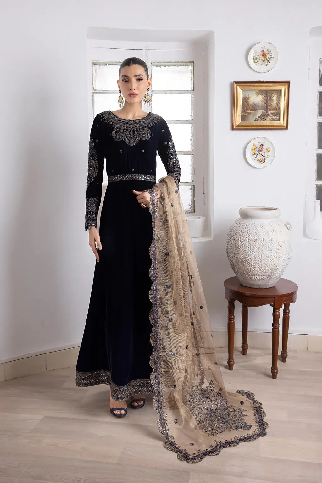 Iznik | Festive Velvet 23 | IV-35 SHAMS - by - Libasekhas UK - Registered Vendor of : Iznik - 100% Original Designer Dresss
