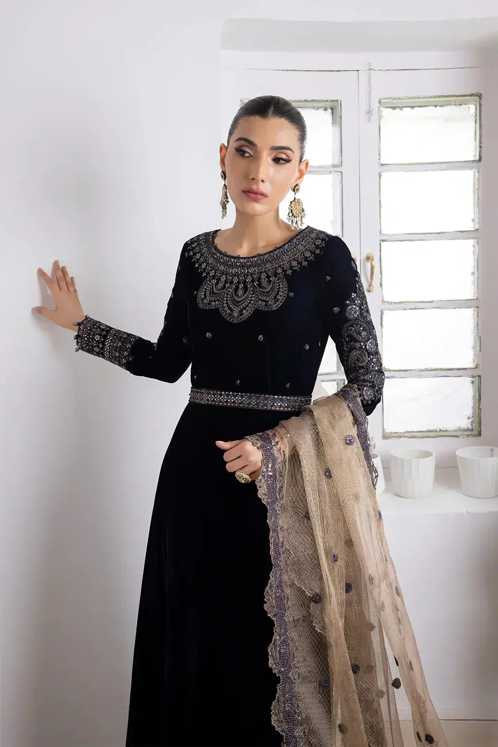 Iznik | Festive Velvet 23 | IV-35 SHAMS - by - Libasekhas UK - Registered Vendor of : Iznik - 100% Original Designer Dresss