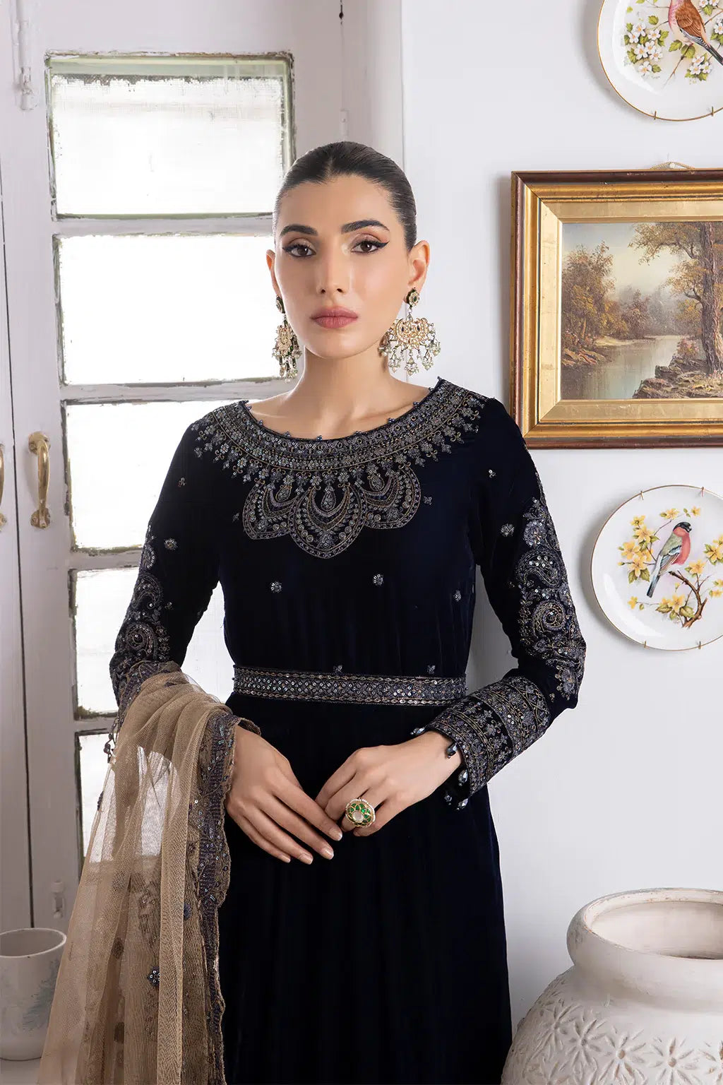 Iznik | Festive Velvet 23 | IV-35 SHAMS - by - Libasekhas UK - Registered Vendor of : Iznik - 100% Original Designer Dresss