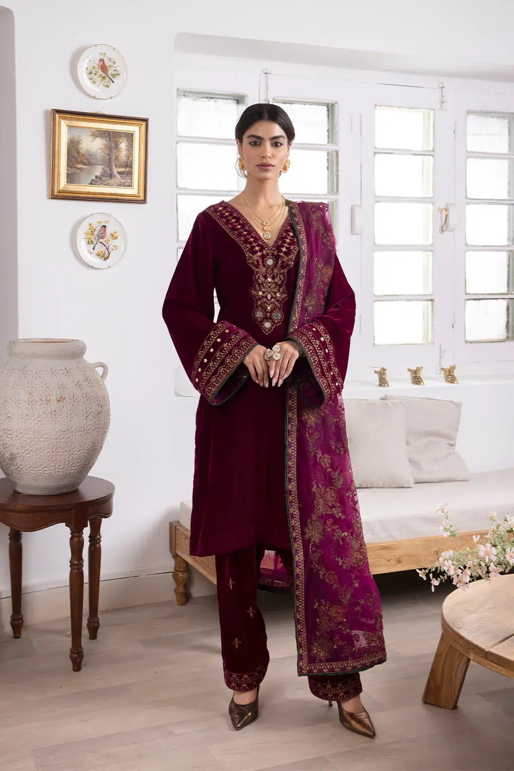 Iznik | Festive Velvet 23 | IV-31 SHIRIN - by - Libasekhas UK - Registered Vendor of : Iznik - 100% Original Designer Dresss