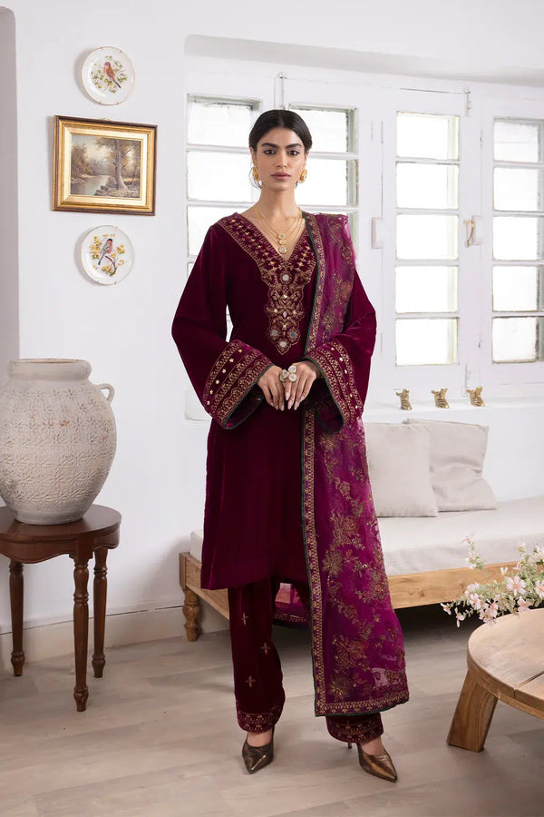Iznik | Festive Velvet 23 | IV-31 SHIRIN - by - Libasekhas UK - Registered Vendor of : Iznik - 100% Original Designer Dresss