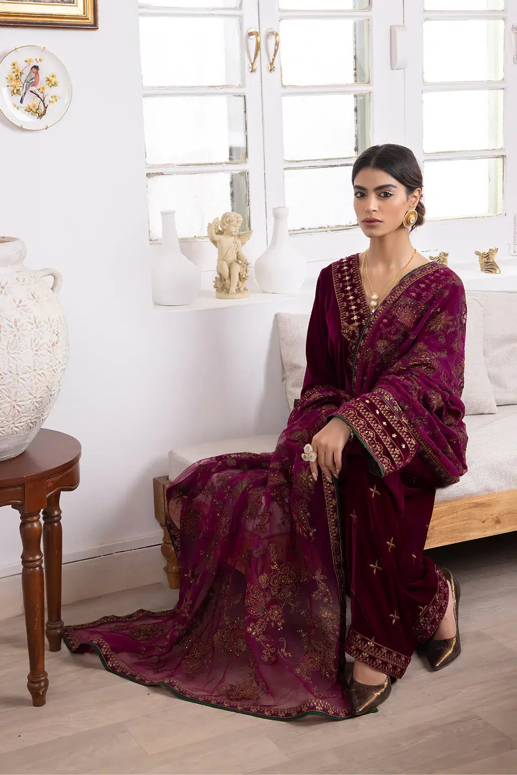 Iznik | Festive Velvet 23 | IV-31 SHIRIN - by - Libasekhas UK - Registered Vendor of : Iznik - 100% Original Designer Dresss