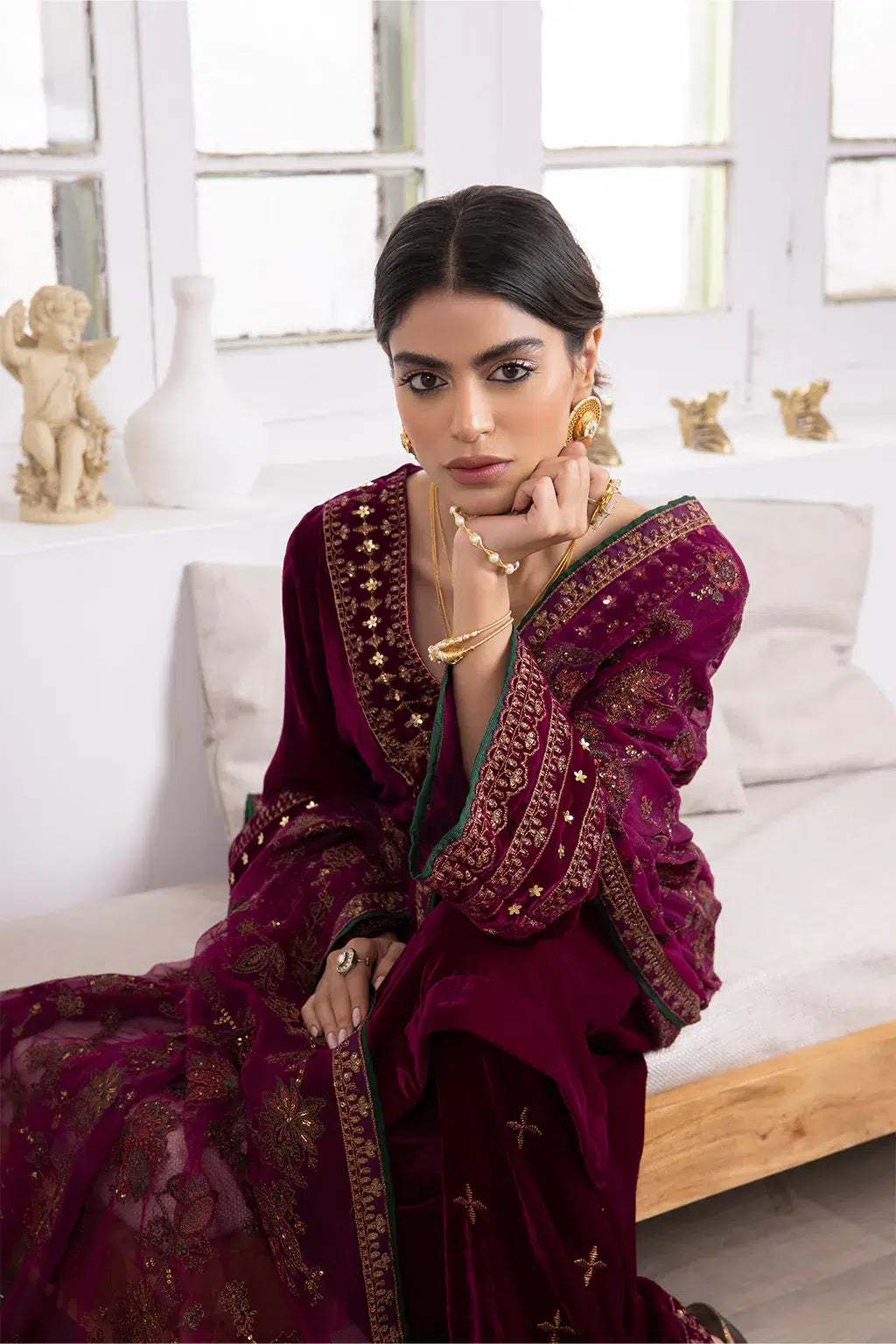 Iznik | Festive Velvet 23 | IV-31 SHIRIN - by - Libasekhas UK - Registered Vendor of : Iznik - 100% Original Designer Dresss