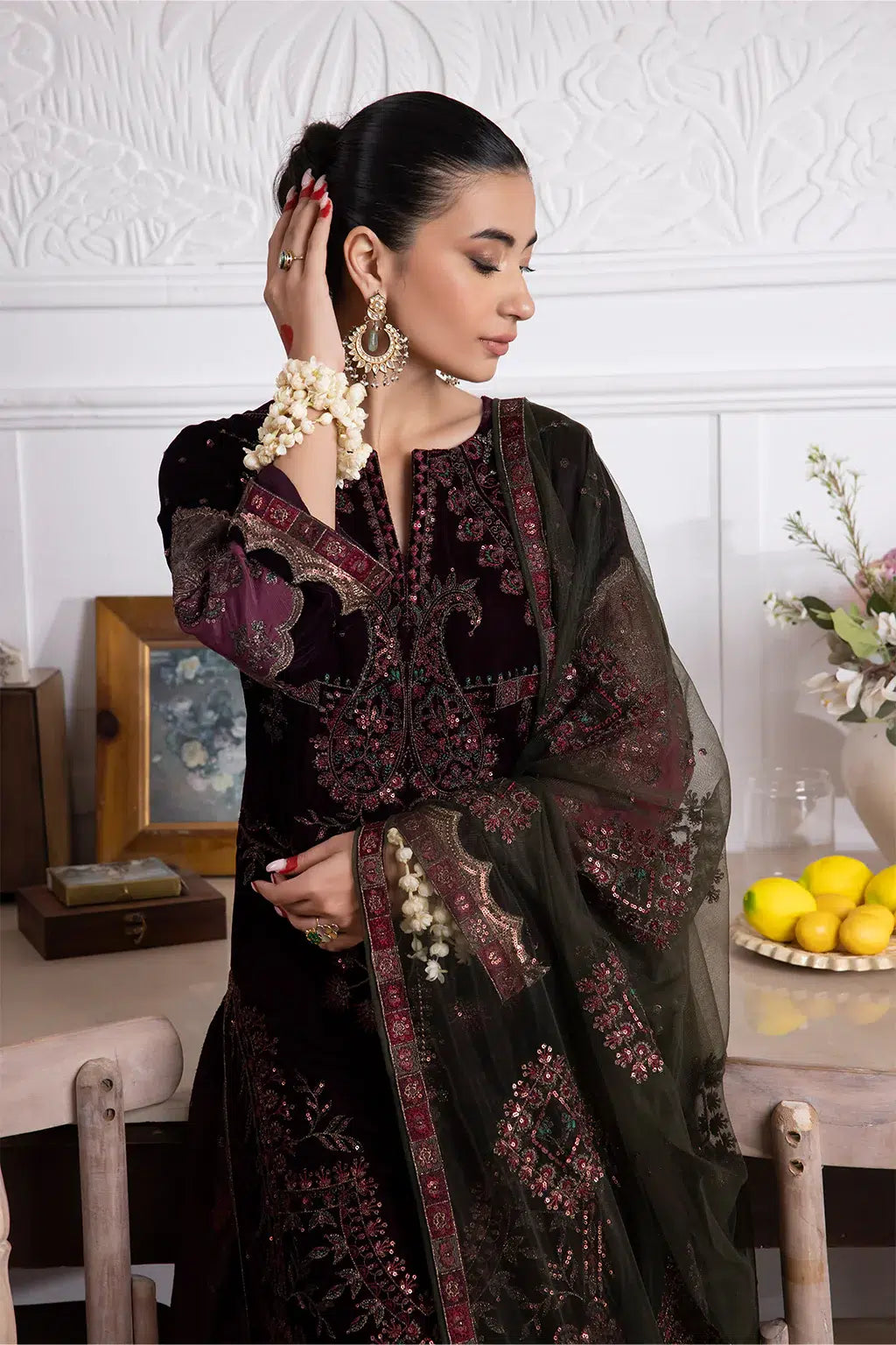 Iznik | Festive Velvet 23 | IV-30 AZITAH - by - Libasekhas UK - Registered Vendor of : Iznik - 100% Original Designer Dresss