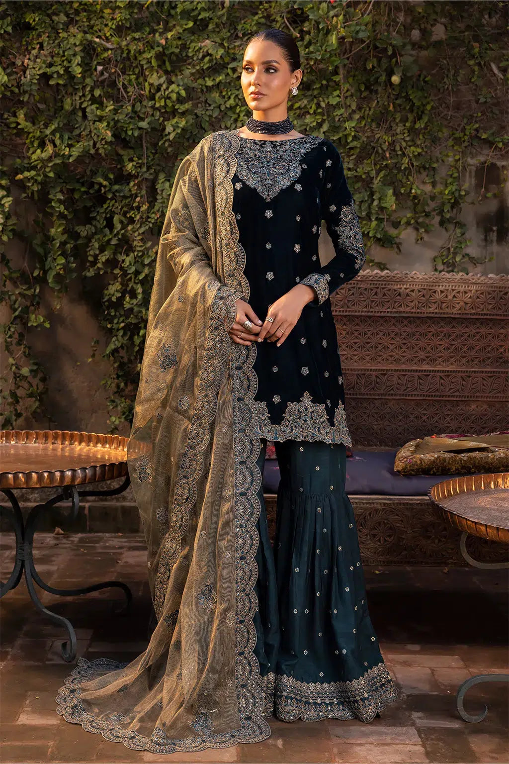 Iznik | Festive Velvet 23 | IV-34 DARYA - by - Libasekhas UK - Registered Vendor of : Iznik - 100% Original Designer Dresss