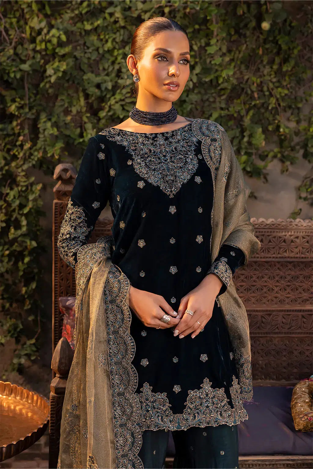 Iznik | Festive Velvet 23 | IV-34 DARYA - by - Libasekhas UK - Registered Vendor of : Iznik - 100% Original Designer Dresss