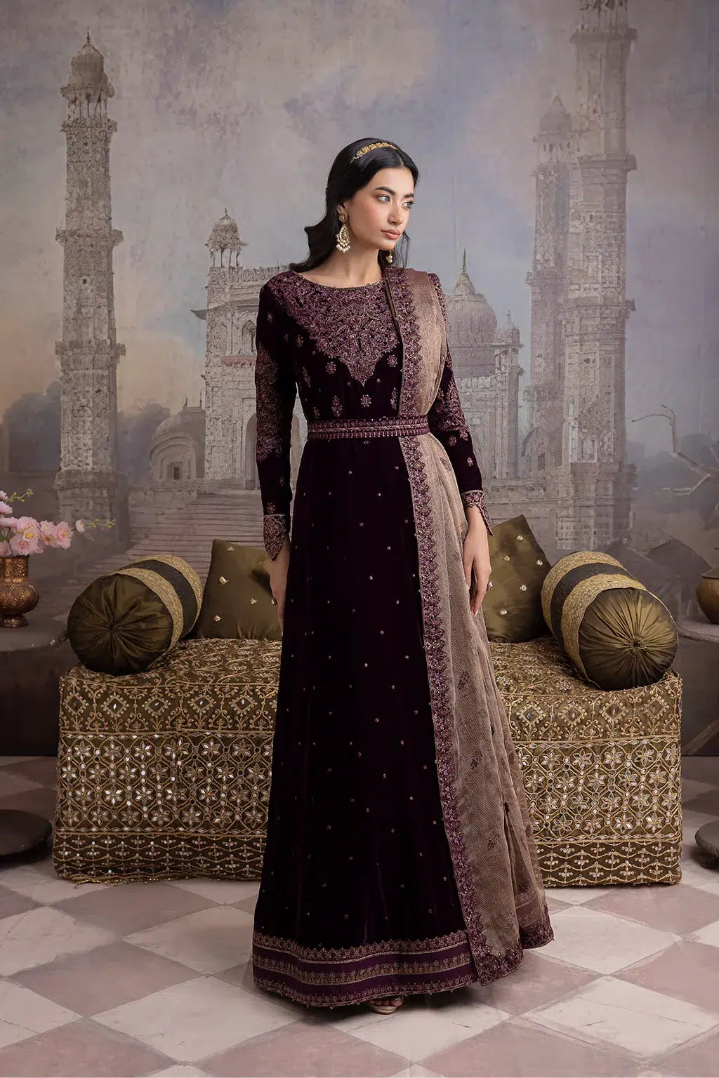 Iznik | Festive Velvet 23 | IV-36 ELAHEH - by - Libasekhas UK - Registered Vendor of : Iznik - 100% Original Designer Dresss