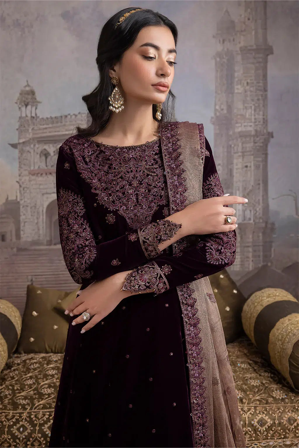 Iznik | Festive Velvet 23 | IV-36 ELAHEH - by - Libasekhas UK - Registered Vendor of : Iznik - 100% Original Designer Dresss