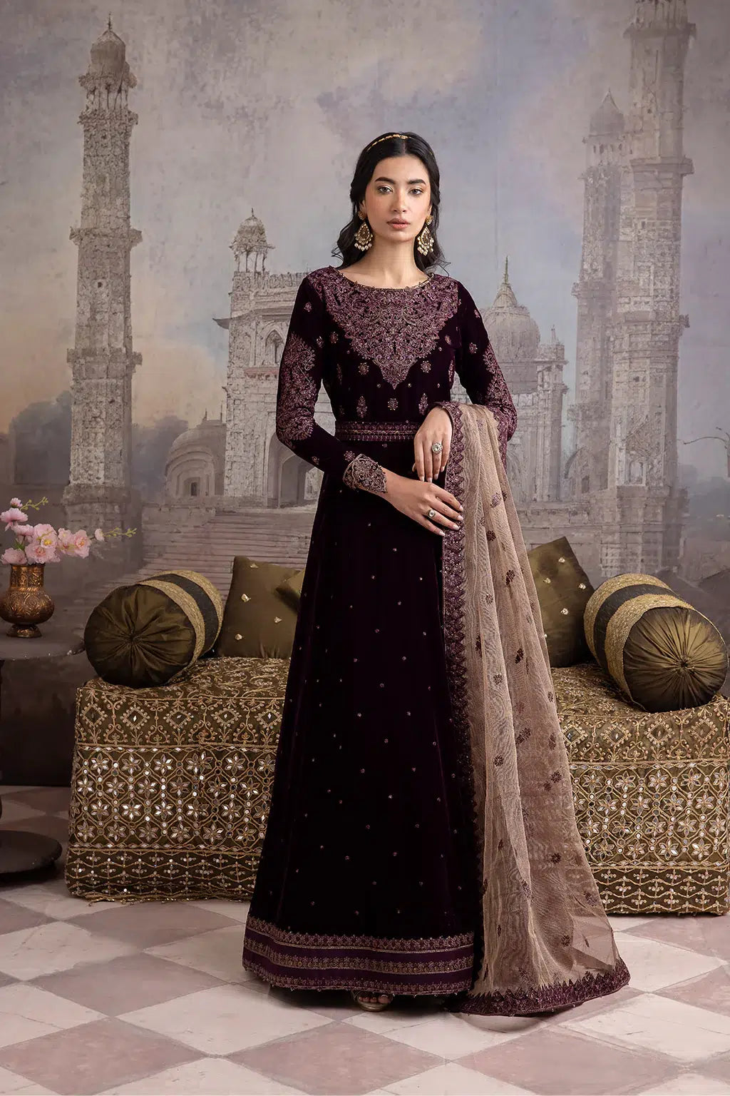 Iznik | Festive Velvet 23 | IV-36 ELAHEH - by - Libasekhas UK - Registered Vendor of : Iznik - 100% Original Designer Dresss