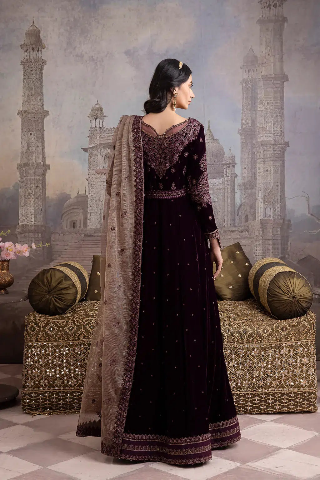 Iznik | Festive Velvet 23 | IV-36 ELAHEH - by - Libasekhas UK - Registered Vendor of : Iznik - 100% Original Designer Dresss
