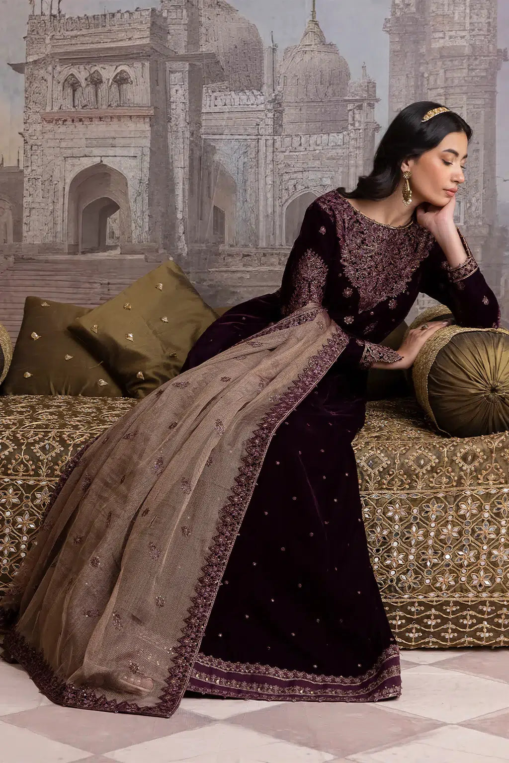 Iznik | Festive Velvet 23 | IV-36 ELAHEH - by - Libasekhas UK - Registered Vendor of : Iznik - 100% Original Designer Dresss