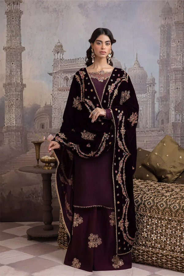 Iznik | Festive Velvet 23 | IV-32 ZARIN - by - Libasekhas UK - Registered Vendor of : Iznik - 100% Original Designer Dresss
