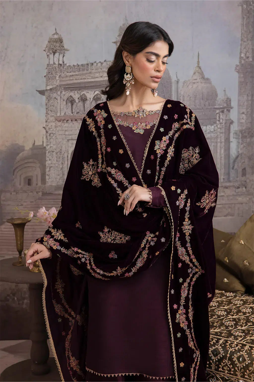 Iznik | Festive Velvet 23 | IV-32 ZARIN - by - Libasekhas UK - Registered Vendor of : Iznik - 100% Original Designer Dresss