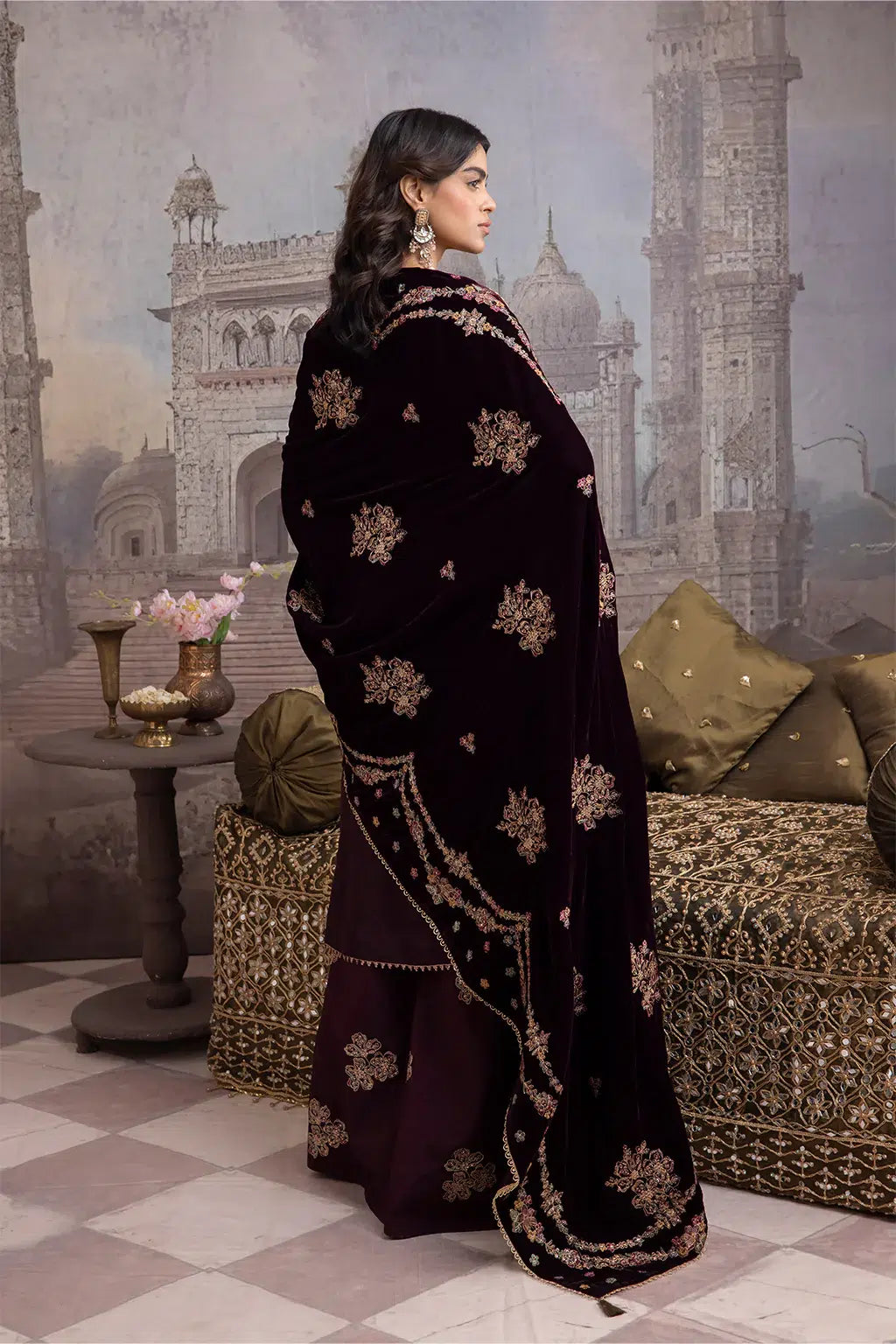 Iznik | Festive Velvet 23 | IV-32 ZARIN - by - Libasekhas UK - Registered Vendor of : Iznik - 100% Original Designer Dresss