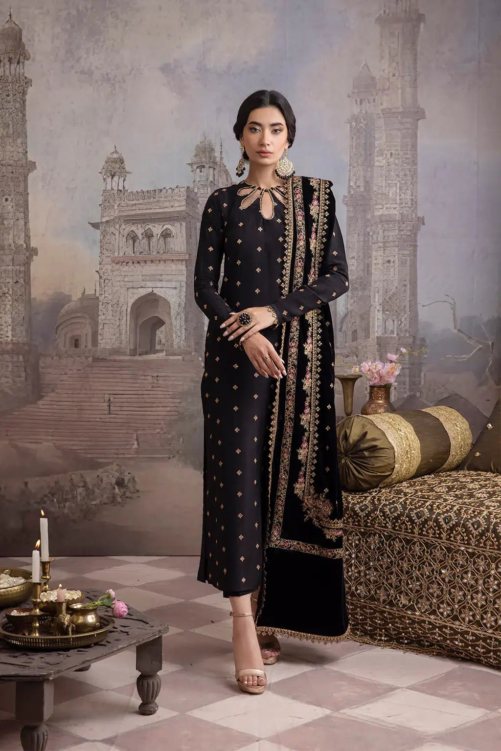 Iznik | Festive Velvet 23 | IV-28 LEILA - by - Libasekhas UK - Registered Vendor of : Iznik - 100% Original Designer Dresss