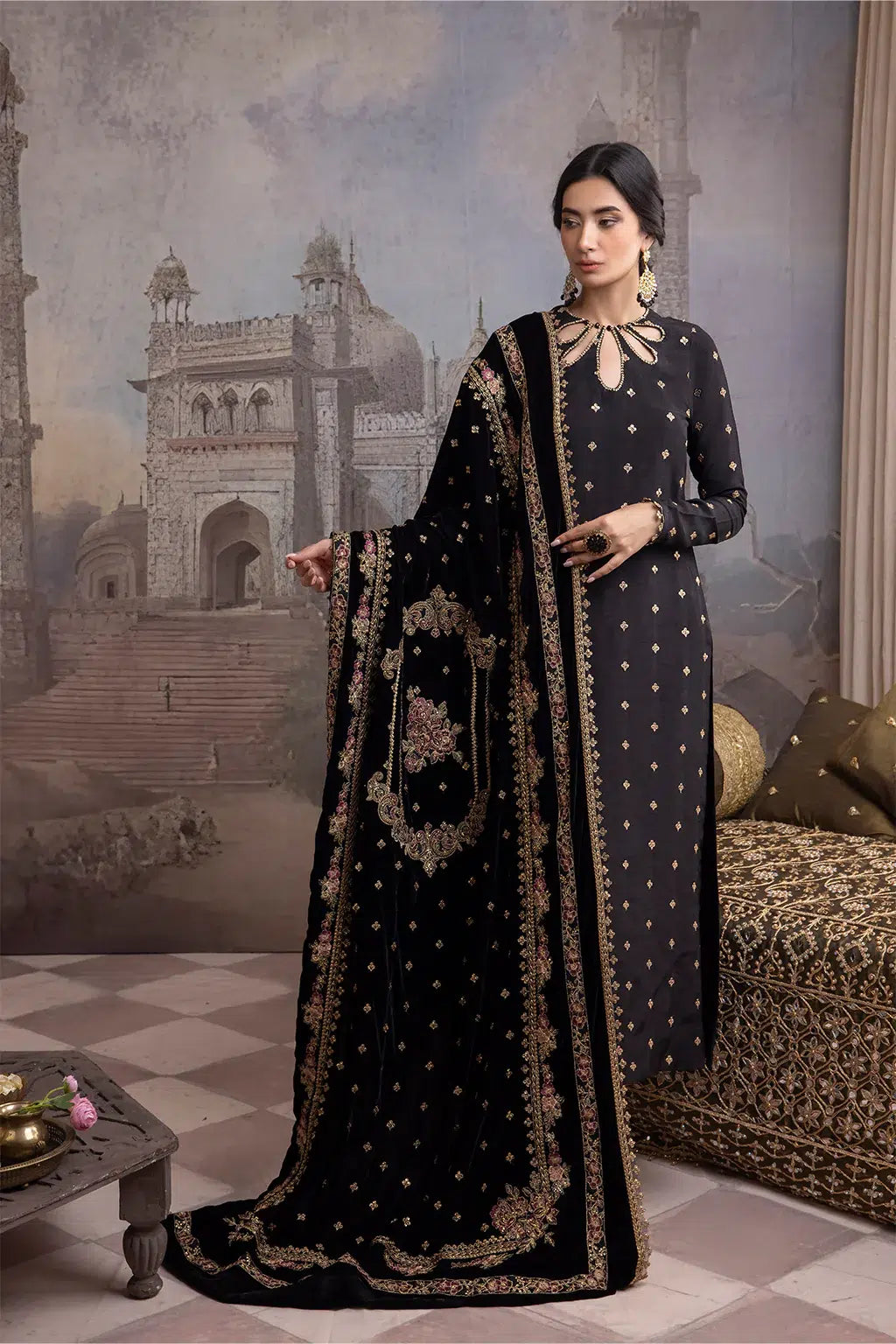 Iznik | Festive Velvet 23 | IV-28 LEILA - by - Libasekhas UK - Registered Vendor of : Iznik - 100% Original Designer Dresss