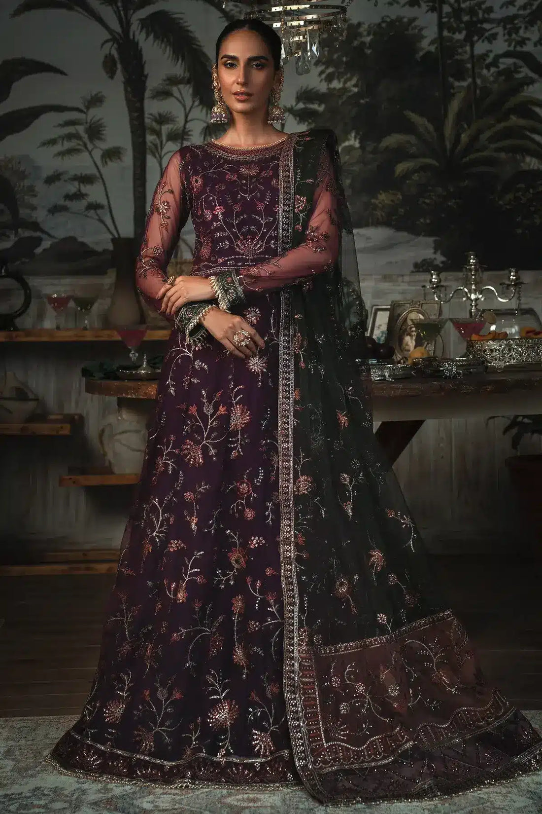 Zarif | LA ROSELLA Formals | ZLR 02 HELEN - by - Libasekhas UK - Registered Vendor of : Zarif - 100% Original Designer Dresss