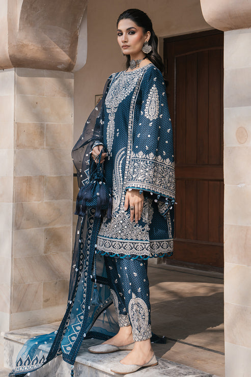 Jazmin | Shahkaar Luxury Lawn 24 | SL24-D5 - by - Libasekhas UK - Registered Vendor of : Jazmin - 100% Original Designer Dresss