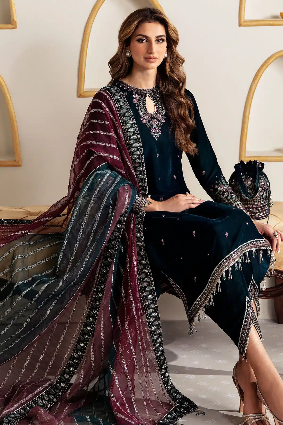Jazmin | Velvet 23 | VF-2008 - by - Libasekhas UK - Registered Vendor of : Jazmin - 100% Original Designer Dresss