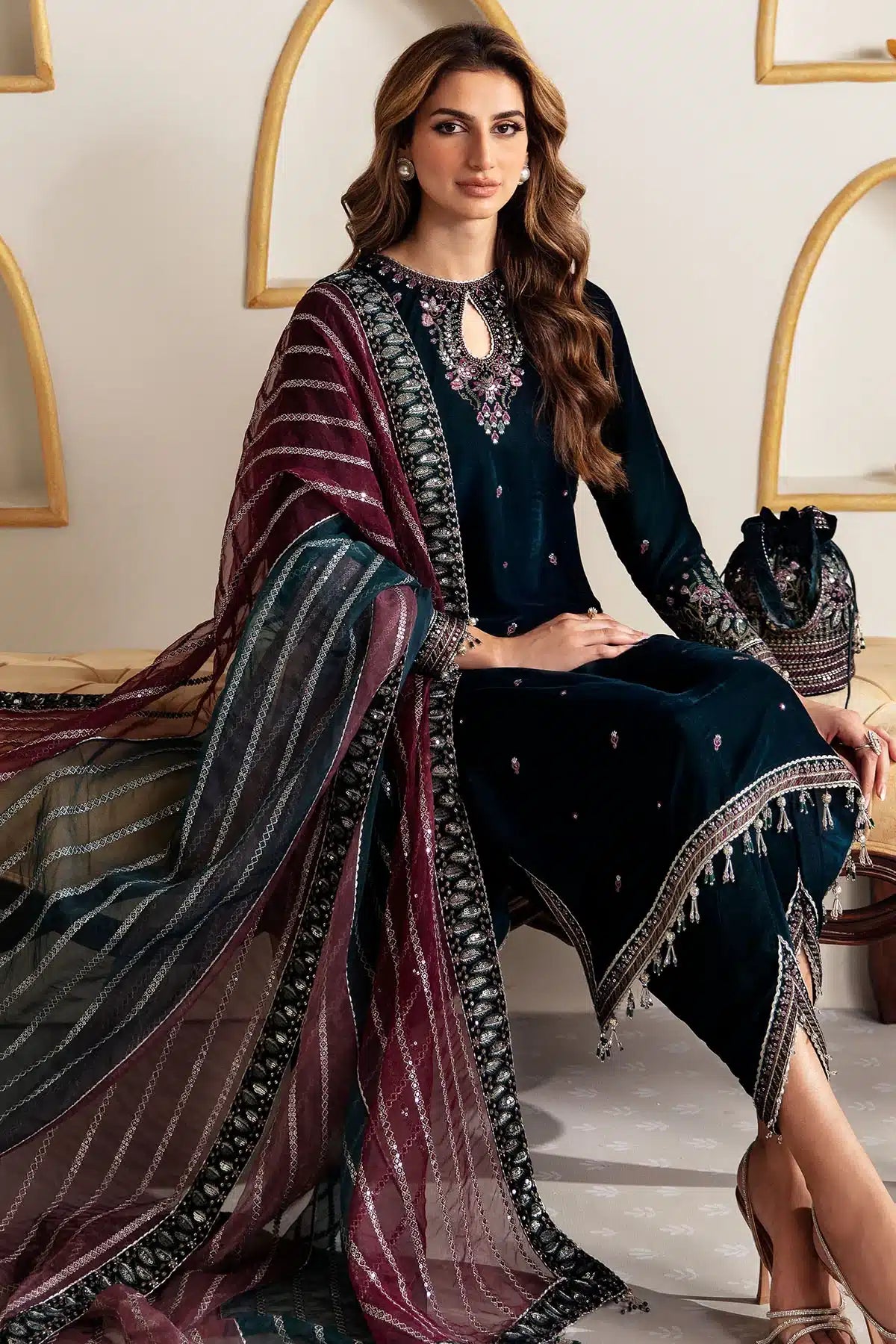 Jazmin | Velvet 23 | VF-2008 - by - Libasekhas UK - Registered Vendor of : Jazmin - 100% Original Designer Dresss