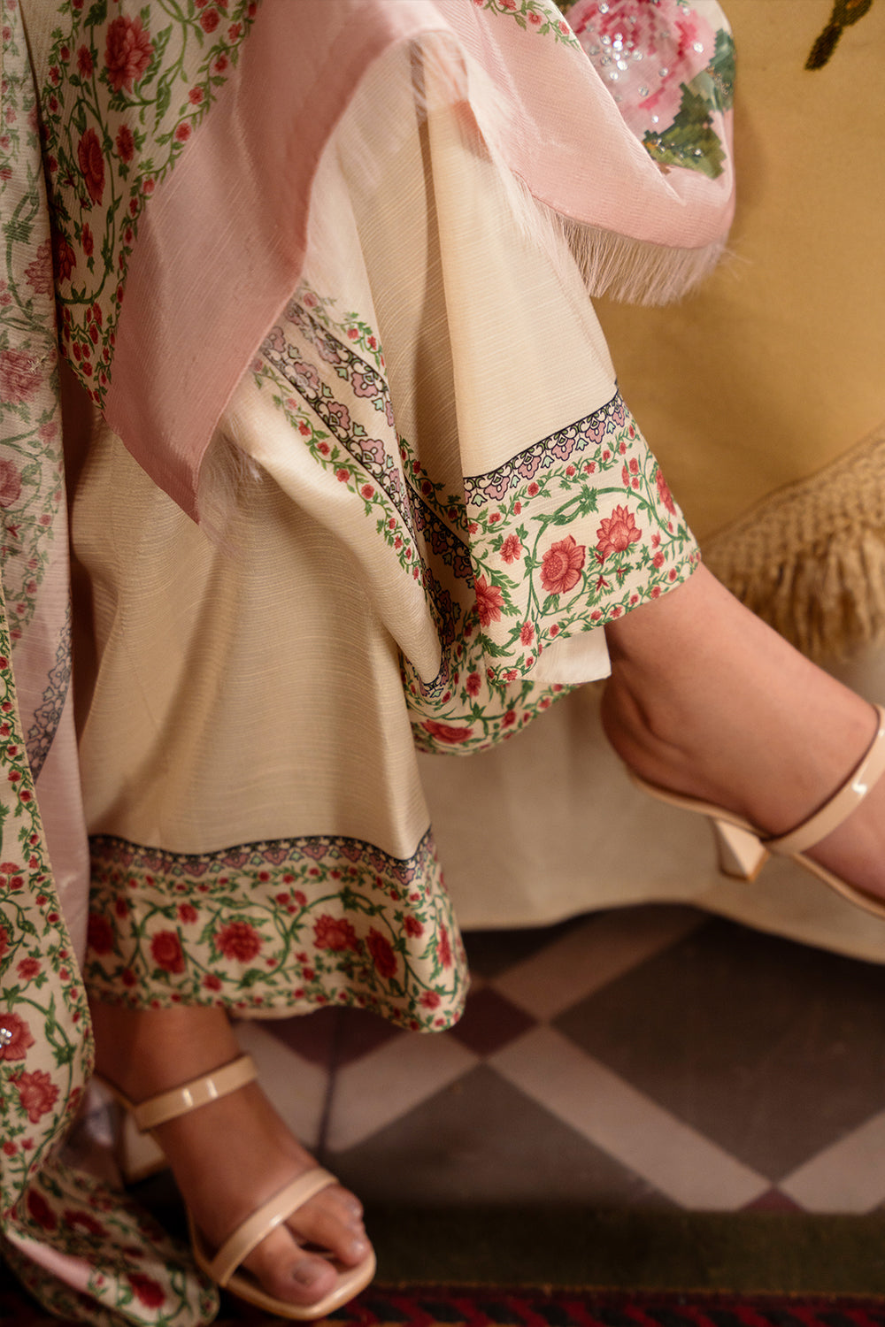 Saira Rizwan | Dahini Silk Pret | ADELIA -SRLP07-25 - by - Libasekhas UK - Registered Vendor of : Saira Rizwan - 100% Original Designer Dresss