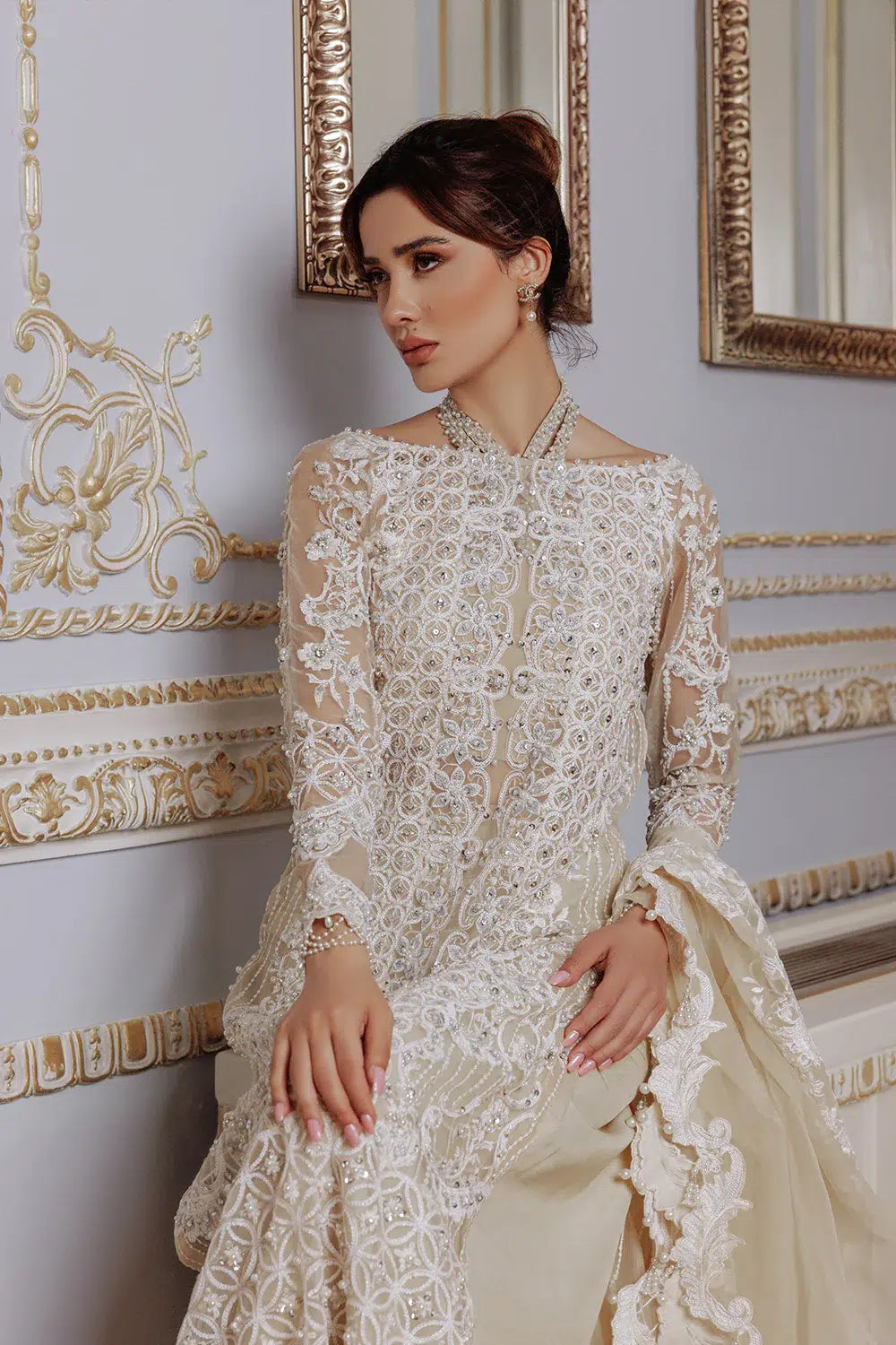 Saira Rizwan | Lumiere Festive 23 | DAISY SR-04 - by - Libasekhas UK - Registered Vendor of : Saira Rizwan - 100% Original Designer Dresss