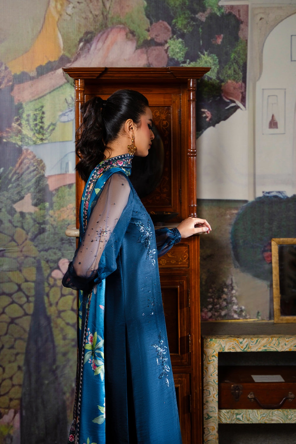 Saira Rizwan | Dahini Silk Pret | SIAN -SRLP03-25 - by - Libasekhas UK - Registered Vendor of : Saira Rizwan - 100% Original Designer Dresss