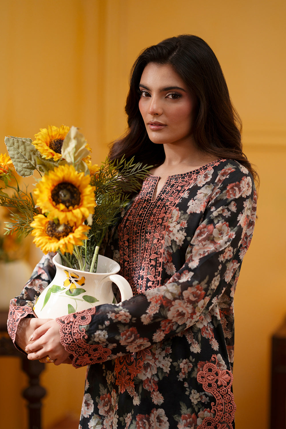 Saira Rizwan | Joolie Co ords | CHARCOAL-JBP25-02 - by Libasekhas UK - Registered Vendor of : Saira Rizwan - 100% Original Designer Dress