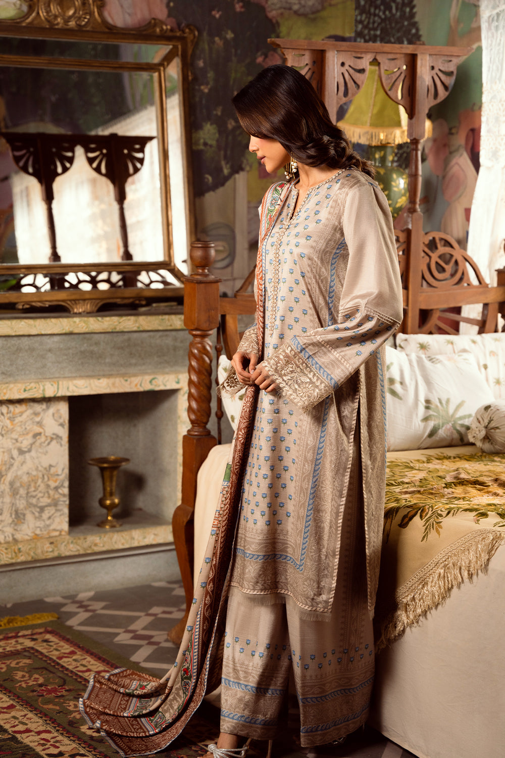 Saira Rizwan | Dahini Silk Pret | MERCINA - SRLP06-25 - by - Libasekhas UK - Registered Vendor of : Saira Rizwan - 100% Original Designer Dresss