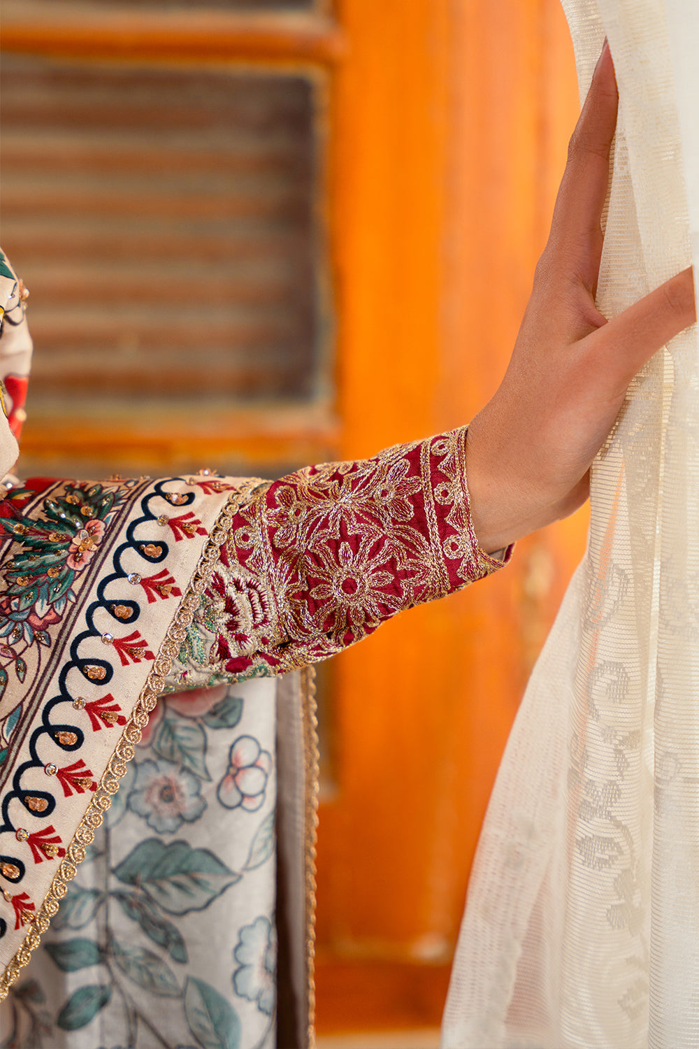 Saira Rizwan | Dahini Silk Pret | DUNE - SRLP01-25 - by - Libasekhas UK - Registered Vendor of : Saira Rizwan - 100% Original Designer Dresss