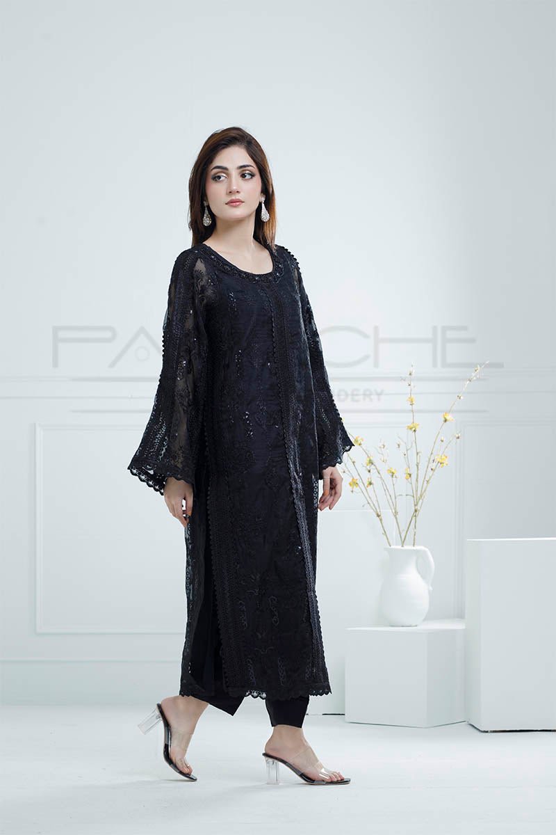 Panache | Pret | Black Radiance - by - Libasekhas UK - Registered Vendor of : Panache By Mona - 100% Original Designer Dresss