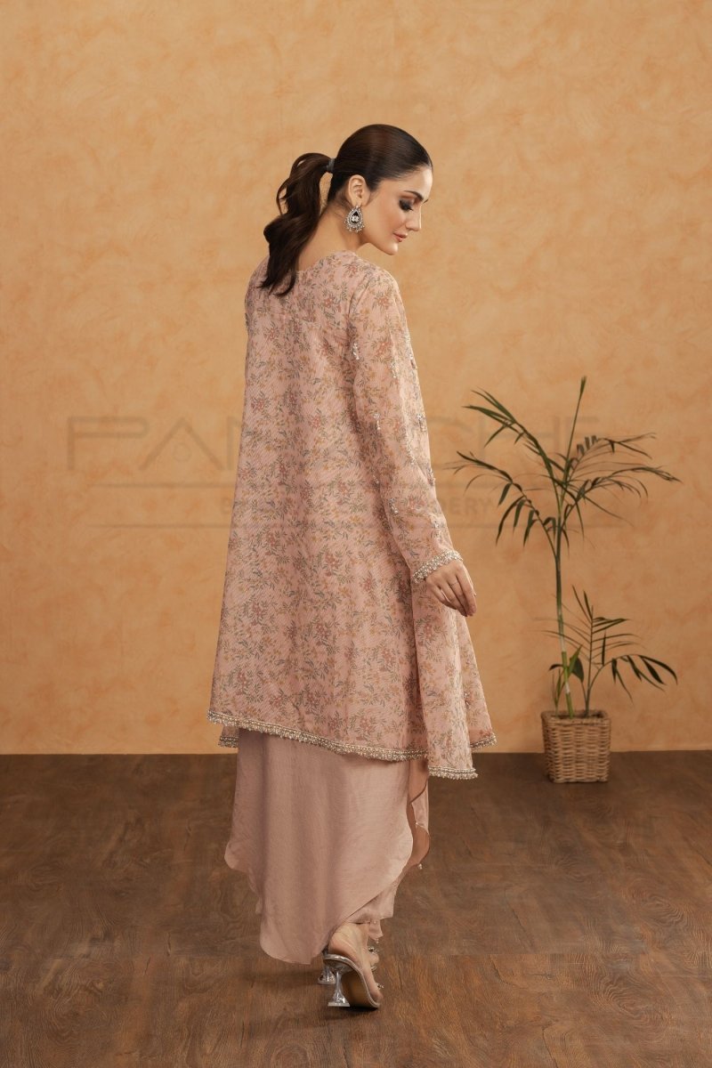 Panache | Pret | Pink Chai - by - Libasekhas UK - Registered Vendor of : Panache By Mona - 100% Original Designer Dresss