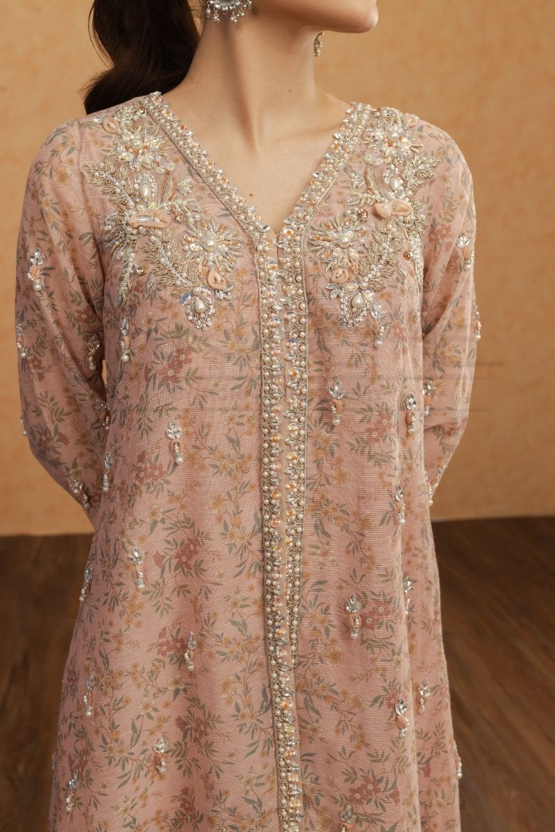 Panache | Pret | Pink Chai - by - Libasekhas UK - Registered Vendor of : Panache By Mona - 100% Original Designer Dresss