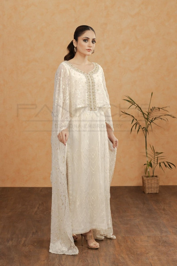 Panache | Pret | White Grace - by - Libasekhas UK - Registered Vendor of : Panache By Mona - 100% Original Designer Dresss