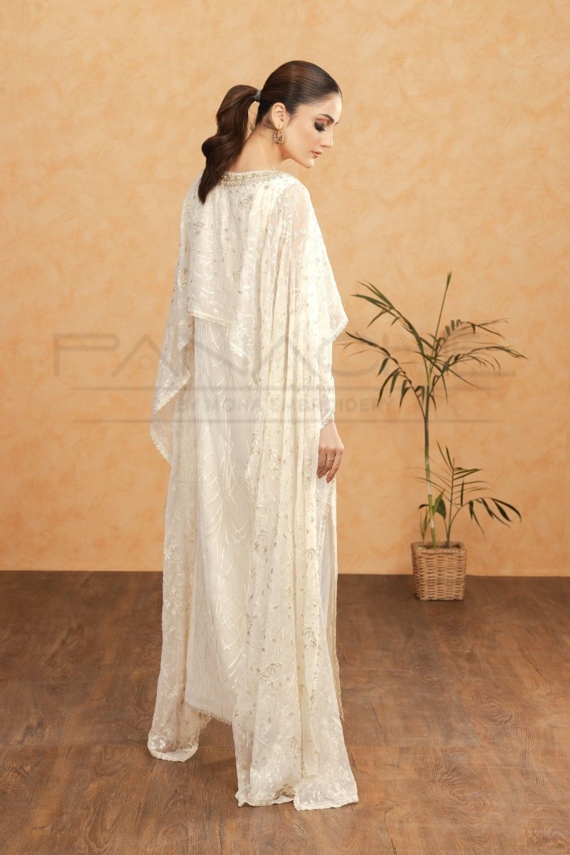 Panache | Pret | White Grace - by - Libasekhas UK - Registered Vendor of : Panache By Mona - 100% Original Designer Dresss