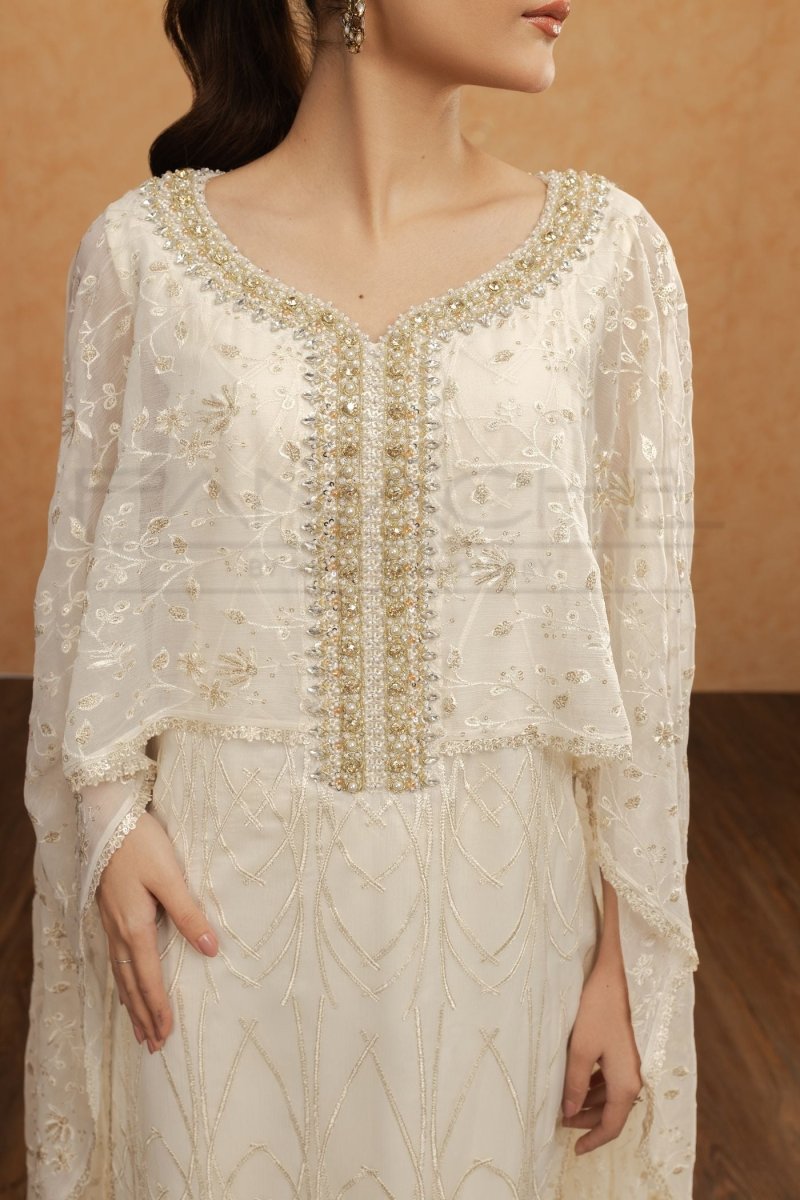 Panache | Pret | White Grace - by - Libasekhas UK - Registered Vendor of : Panache By Mona - 100% Original Designer Dresss