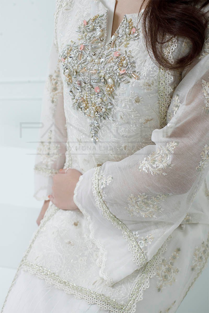 Panache | Pret | Ivory Mirage - by - Libasekhas UK - Registered Vendor of : Panache By Mona - 100% Original Designer Dresss