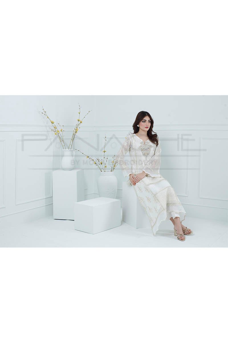 Panache | Pret | Ivory Mirage - by - Libasekhas UK - Registered Vendor of : Panache By Mona - 100% Original Designer Dresss