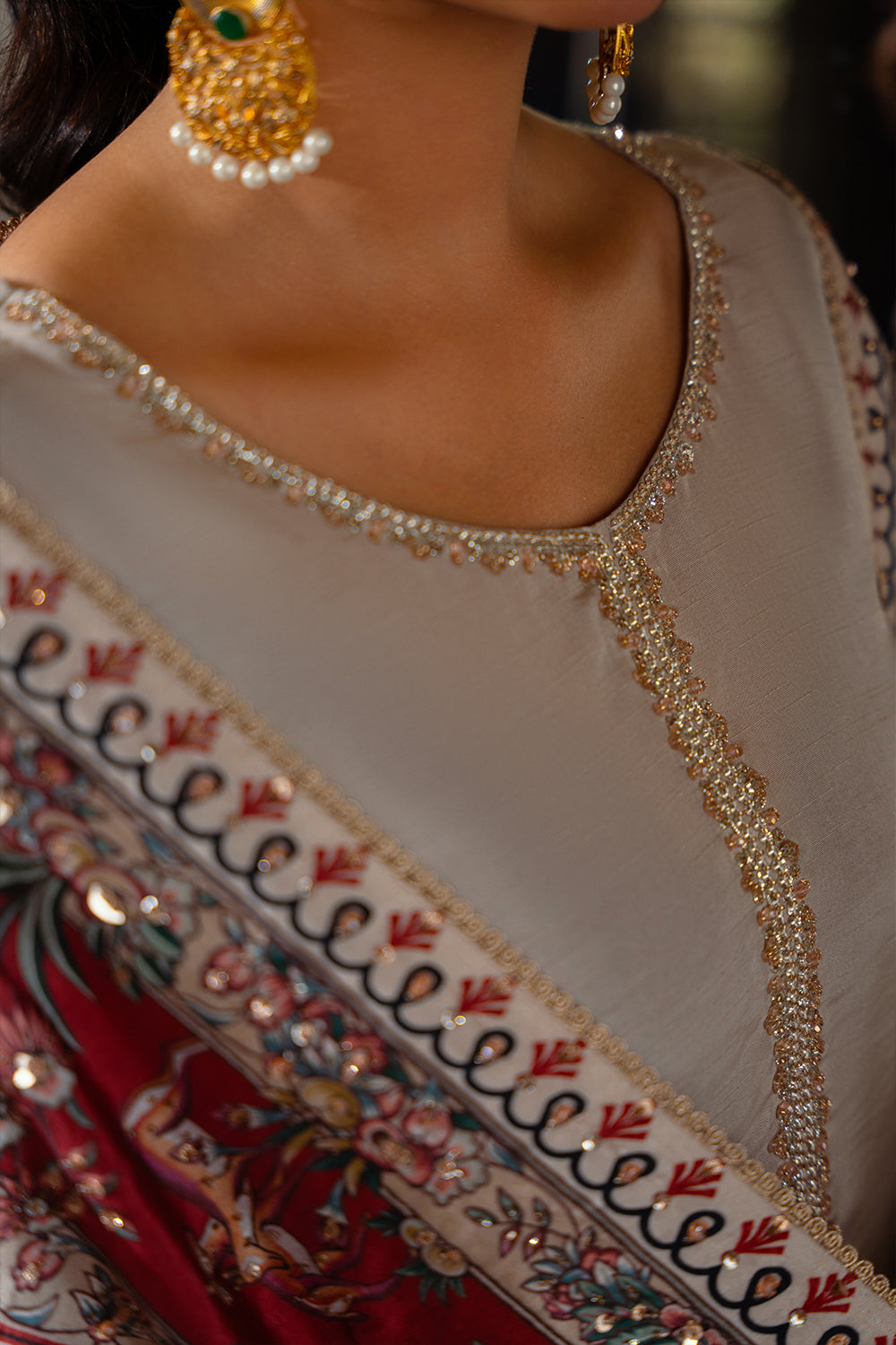 Saira Rizwan | Dahini Silk Pret | DUNE - SRLP01-25 - by - Libasekhas UK - Registered Vendor of : Saira Rizwan - 100% Original Designer Dresss