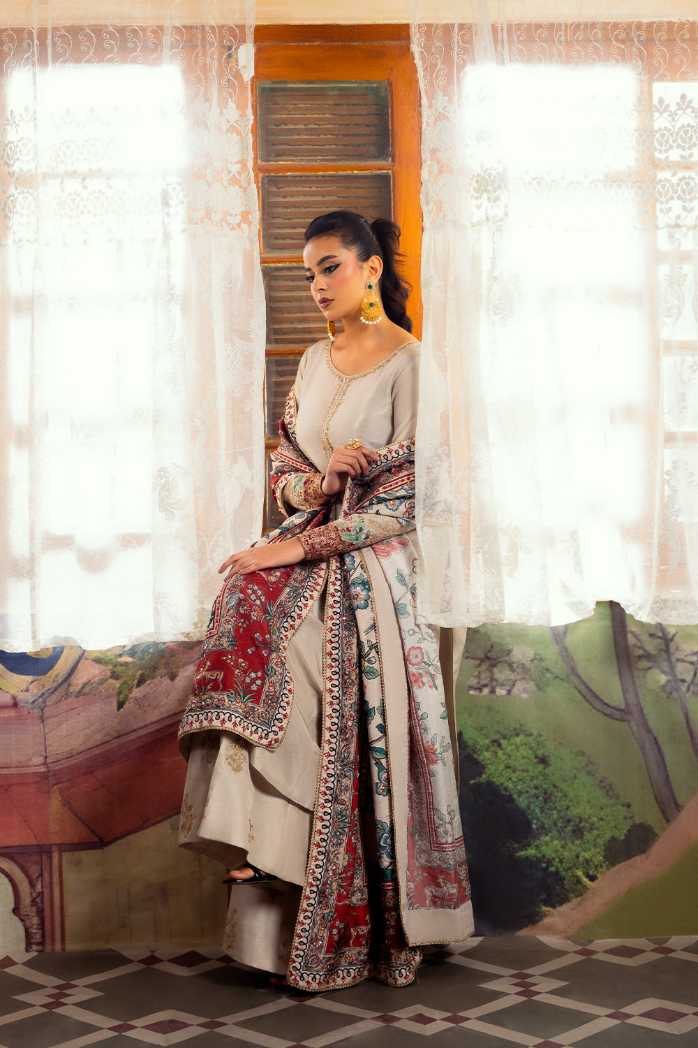 Saira Rizwan | Dahini Silk Pret | DUNE - SRLP01-25 - by - Libasekhas UK - Registered Vendor of : Saira Rizwan - 100% Original Designer Dresss