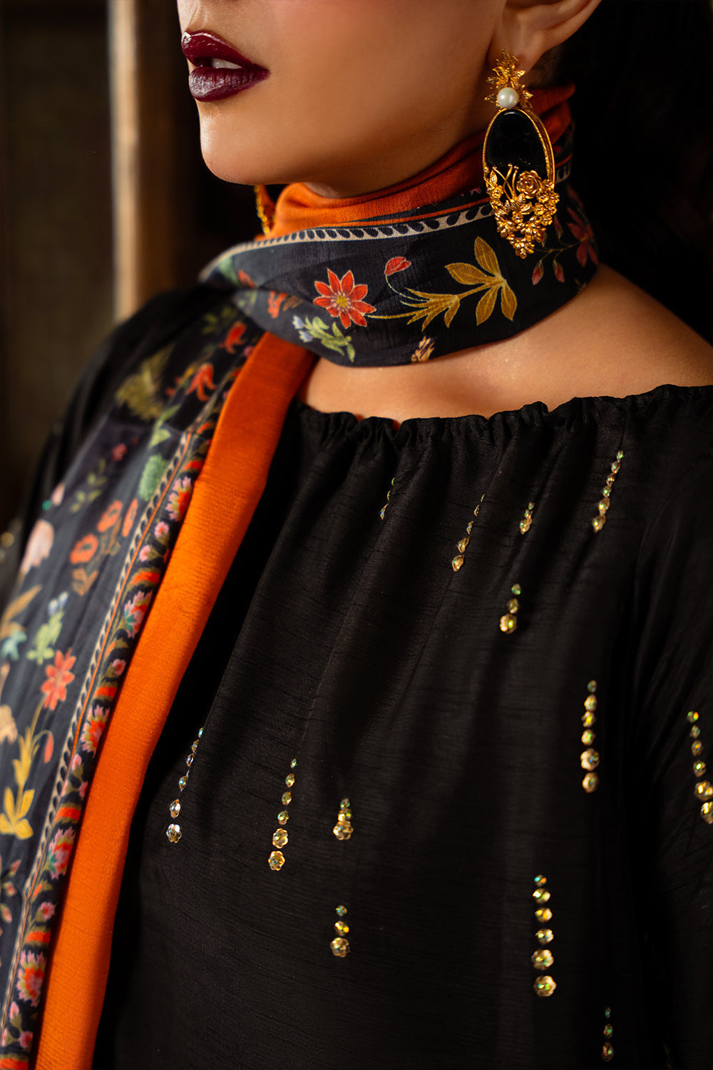Saira Rizwan | Dahini Silk Pret | ESMA - SRLP02-25 - by - Libasekhas UK - Registered Vendor of : Saira Rizwan - 100% Original Designer Dresss