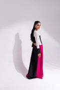Amani | Aira Festive Wear | LYRA Floor-Length Color Block Kaftan in Raw Silk - by Libasekhas UK - Registered Vendor of : Amani - 100% Original Designer Dress