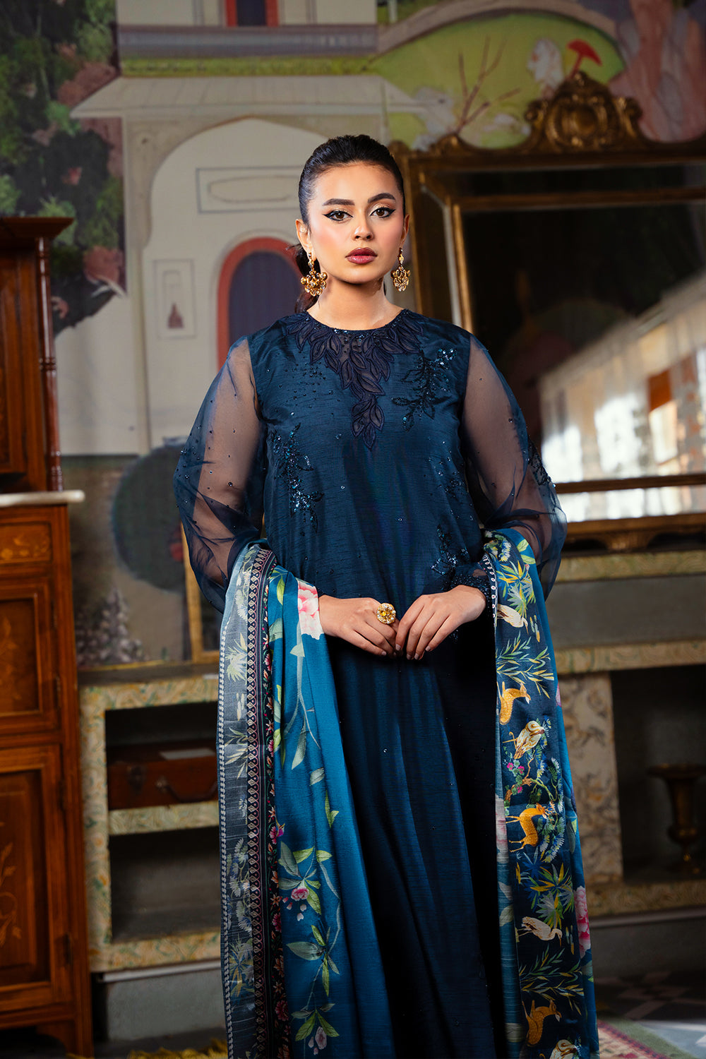 Saira Rizwan | Dahini Silk Pret | SIAN -SRLP03-25 - by - Libasekhas UK - Registered Vendor of : Saira Rizwan - 100% Original Designer Dresss