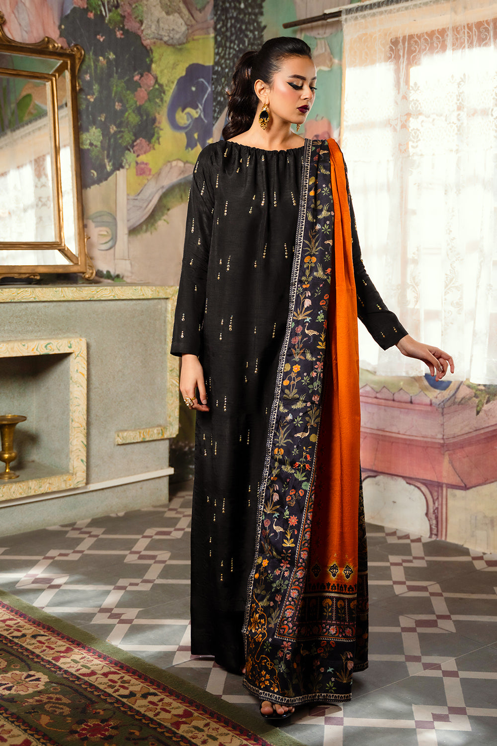 Saira Rizwan | Dahini Silk Pret | ESMA - SRLP02-25 - by - Libasekhas UK - Registered Vendor of : Saira Rizwan - 100% Original Designer Dresss