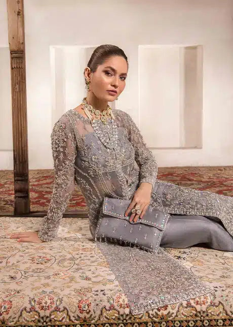 Kanwal Malik | Angana Luxury Formals 23 | Chandi - by - Libasekhas UK - Registered Vendor of : Kanwal Malik - 100% Original Designer Dresss