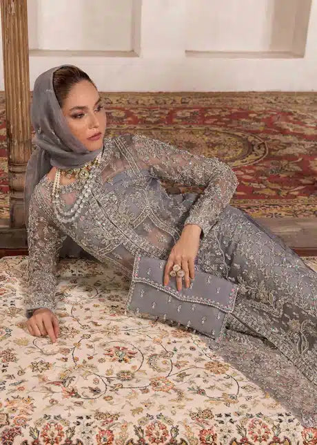 Kanwal Malik | Angana Luxury Formals 23 | Chandi - by - Libasekhas UK - Registered Vendor of : Kanwal Malik - 100% Original Designer Dresss