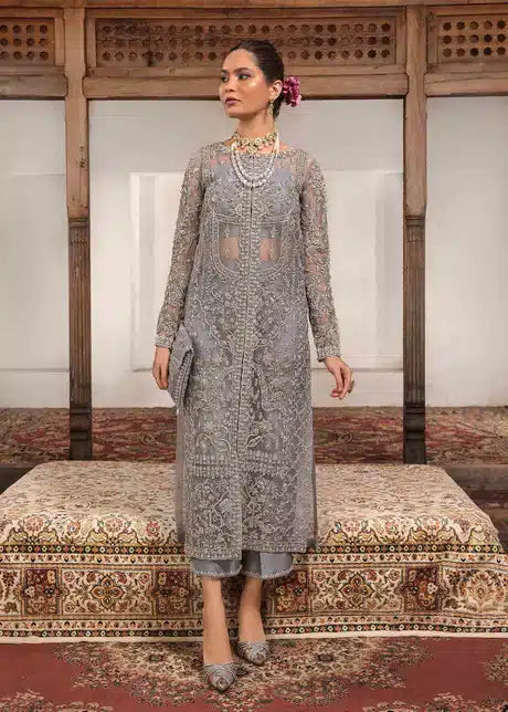 Kanwal Malik | Angana Luxury Formals 23 | Chandi - by - Libasekhas UK - Registered Vendor of : Kanwal Malik - 100% Original Designer Dresss
